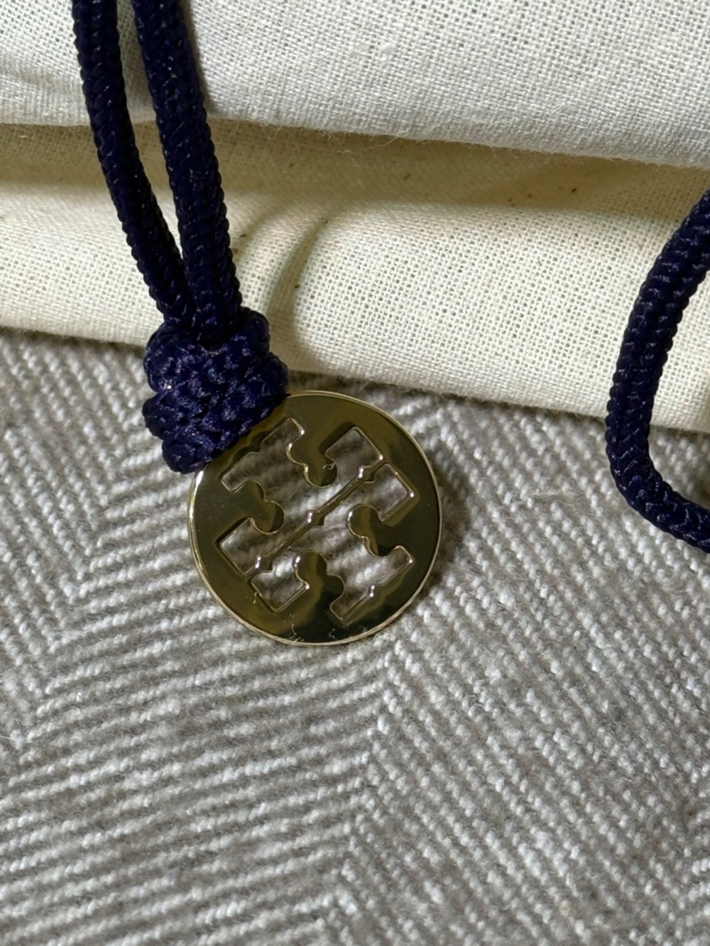 Tory Burch T Monogram Jacquard Embroidered Duffle in Tory Navy - Picture 15 of 15
